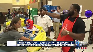 Mark Ingram teams up with ShopRite to 'help bag hunger'