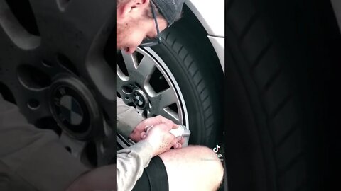 How to put white walls on your tires #shorts