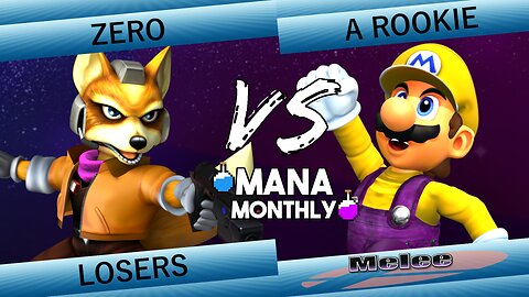 Mana Monthly 1 - ZeRo (Fox) vs A Rookie (Mario) Smash Melee Tournament