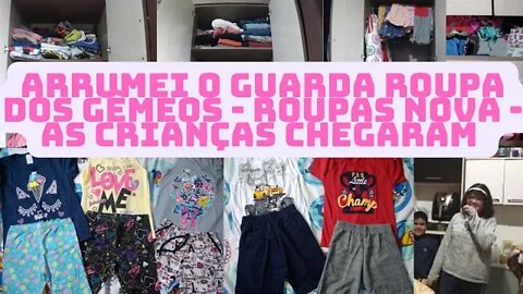 Compramos roupas de verão prós gêmeos- Arrumei o guarda roupa deles-Presente do dia das crianças