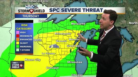 Michael Fish's NBC26 Storm Shield weather forecast