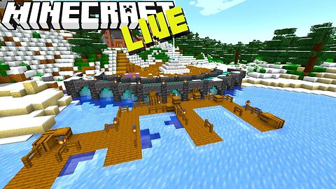 Breaking the Ice! in Minecraft Survival LIVE