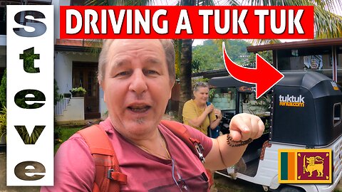 How to DRIVE a TUK TUK 🇱🇰 - LEAVING KANDY