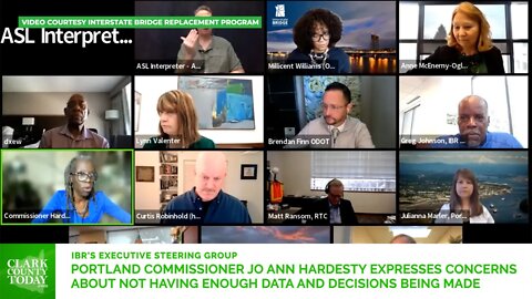 IBR • Portland Commissioner Jo Ann Hardesty expresses concerns about not having enough data