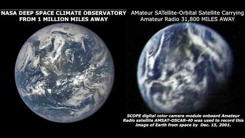 Amateur Photo of Earth -vs- NASA Photo at 31,800 Miles in Space, Project Curve