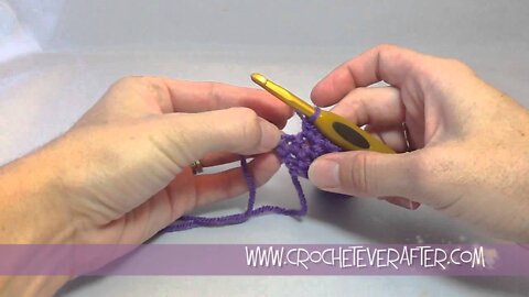 Single Crochet Tutorial #4: Single Crochet Into Last Stitch Of Row