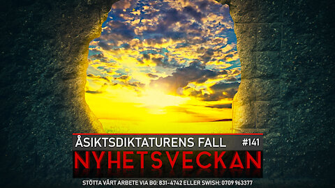 Nyhetsveckan 141 - Åsiktsdiktaturens fall, pandemitribunal, inbördeskrig