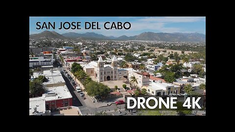 Mexico - San Jose Del Cabo Historical Downtown - Drone Footage 4K