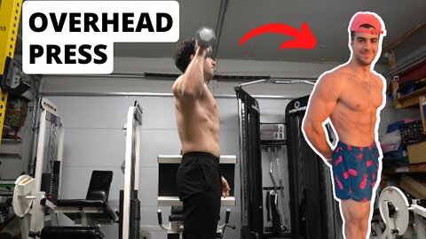 Standing Single Arm Shoulder Press Exercise With Anthonytrainer