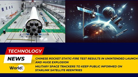 Massive Explosion During Chinese Rocket Test | Military Updates on Starlink Reentries