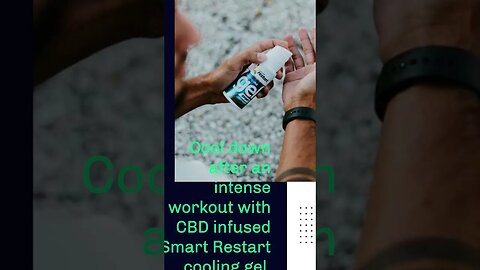 Cool down after an intense workout with CBD infused Smart Restart cooling gel.