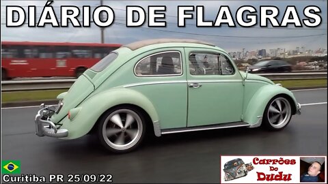 Diário Flagras 25/09/22 Carrões Dudu Curitiba BRAZIL MBZ Classe G Praça da Espanha Subaru Fusca