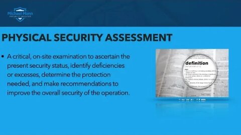 Church Security Basics Part 1 - Physical Security Assessment - Michael Mann Security Services - MMSS