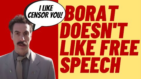 SASHA BARON COHEN Wants To Censor You