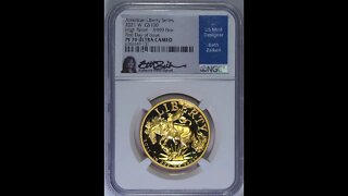 2021-W GOLD High Relief Proof Ultra Cameo NGC PF70