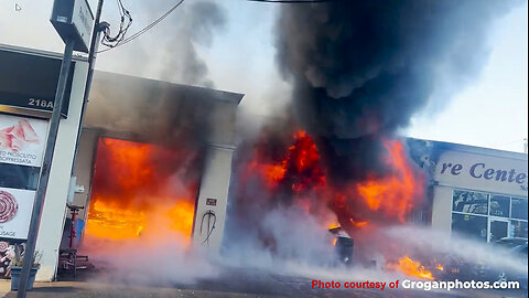 Lynbrook F.D. Responds to Mutual Aid for Working Fire in Rockville Centre, NY