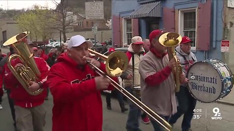 No Reds Opening Day parade? OTR cafe holds their own, with an 'old-timey' twist