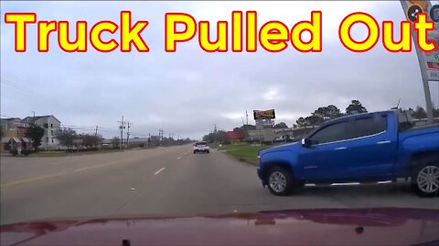 Truck pulled out hit me. — BEAUMONT, TX | Caught On Dashcam | Close Call | Footage Show