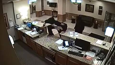 Masked men rob Holiday Inn Express