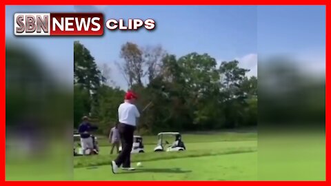 Hear Trump's Reaction to His Bomb Down the Fairway - 4071