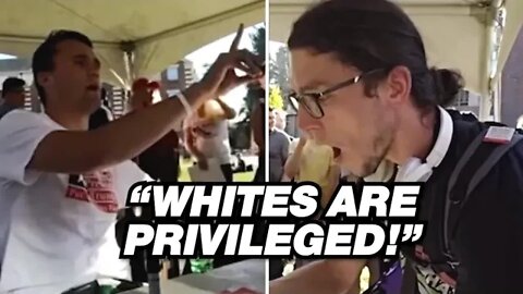 Anti-White Liberal MOB Gets PUT IN THEIR PLACE #charliekirk