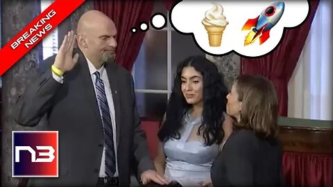 YIKES: Kamala Harris Swears In John Fetterman Who Has No Idea What Planet He's On!