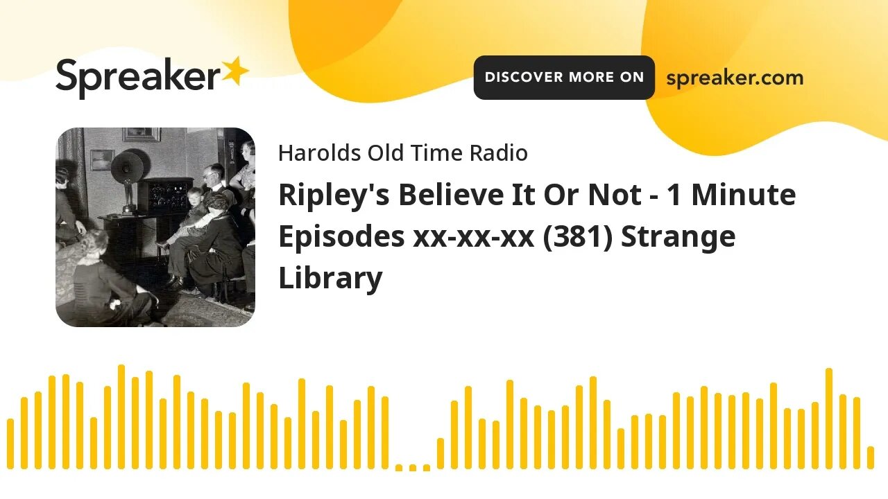 Ripley's Believe It Or Not - 1 Minute Episodes xx-xx-xx (381) Strange ...