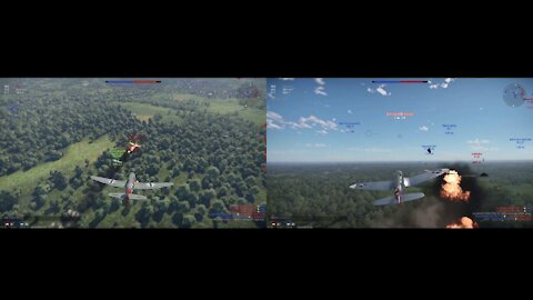 War Thunder - Immortal wingmen coordinated dogfighting & NO DEATHS / Unsterbliche Flügelmänner koordinierten Luftkämpfe & KEINE TODE