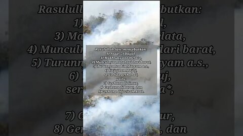 Sabda Rasulullah 10 tanda datangnya hari Kiamat