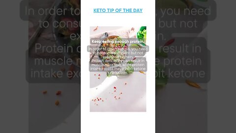 Keto Tip Of The Day - Keep Eating Enough Protein