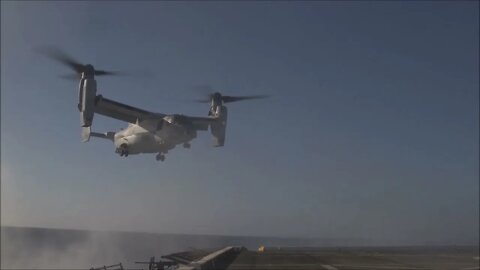 Marine Osprey's Maintain Deck Landing Proficiency #Shorts