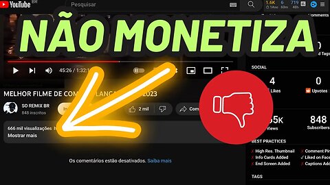 Analisando canais Não repita isso você não vai monetizar seu canal usando filmes se fizer isso