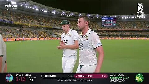 West Indies versus Australia 2nd test day 2 highlights