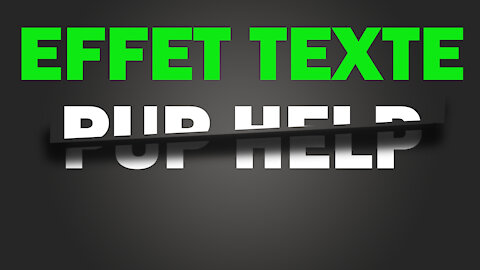 how to create a text effect in Photoshop