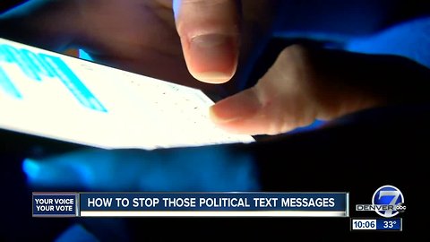 What's up with the political text messages?