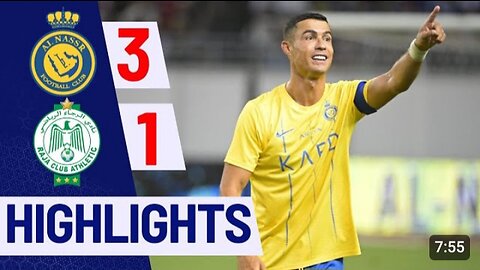 Cristiano Ronaldo vs Raja Casablanca - Match Highlights HD⭐️