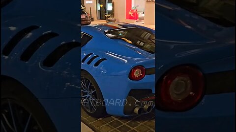 Ferrari F12TdF Tailor Made nighttime looks stunning! #ferrari