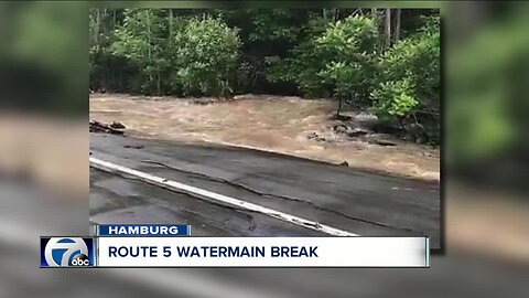 Watermain break in Lakeview on Route 5