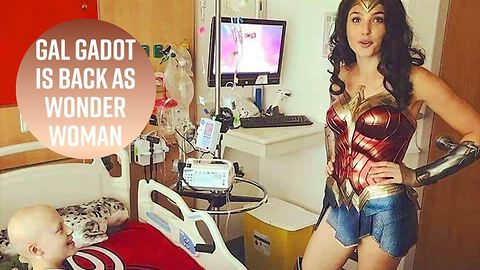 Gal Gadot Visits Hospital In Wonder Woman Costume