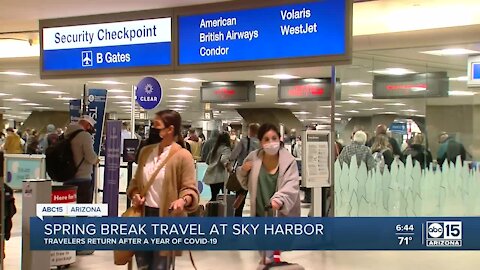 Sky Harbor Airport sees increase in travelers for Spring Break