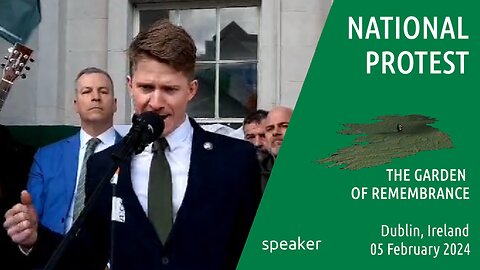 speaker - National Protest, Dublin , Ireland - 05 Feb 2024