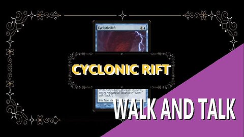 Walk and Talk Cyclonic Rift