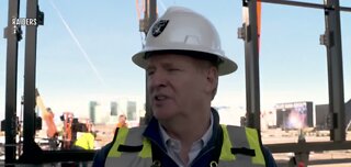 Roger Goodell tours Allegiant Stadium