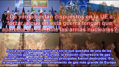 Camina la OTAN hacia su propio suicidio? Rusia destruyó el 2º mayor almacenamiento de gas de Europa