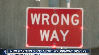 New warning signs about wrong-way drivers