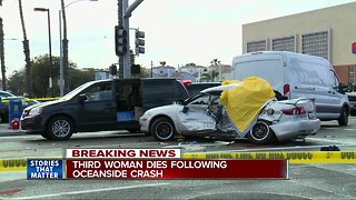 Third woman dies following Oceanside car crash