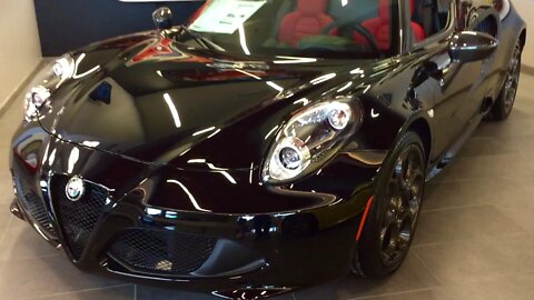 Kickass black 2016 Alfa Romeo 4C Spider