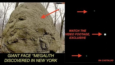 Check Out These 3 UFO's Fly Past Megalithic Face Found in New York, Ra Castaldo