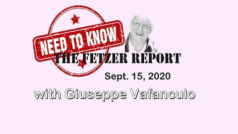 Need to Know 15 September 2020, with Giuseppe Vafanculo