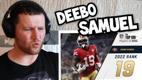 Rugby Player Reacts to DEEBO SAMUEL (San Francisco 49ers, WR) #19 NFL Top 100 Players in 2022